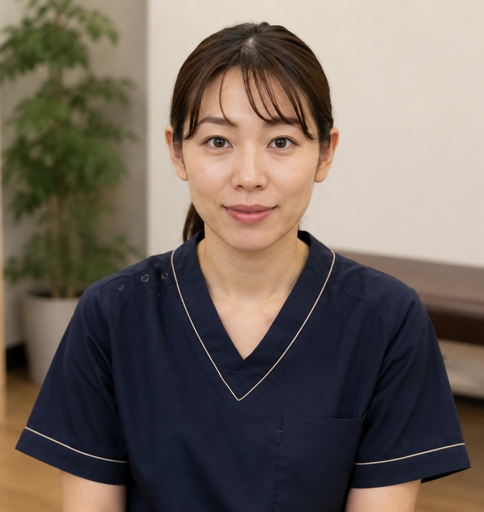 ギックリ腰の施術を担当したスタッフ