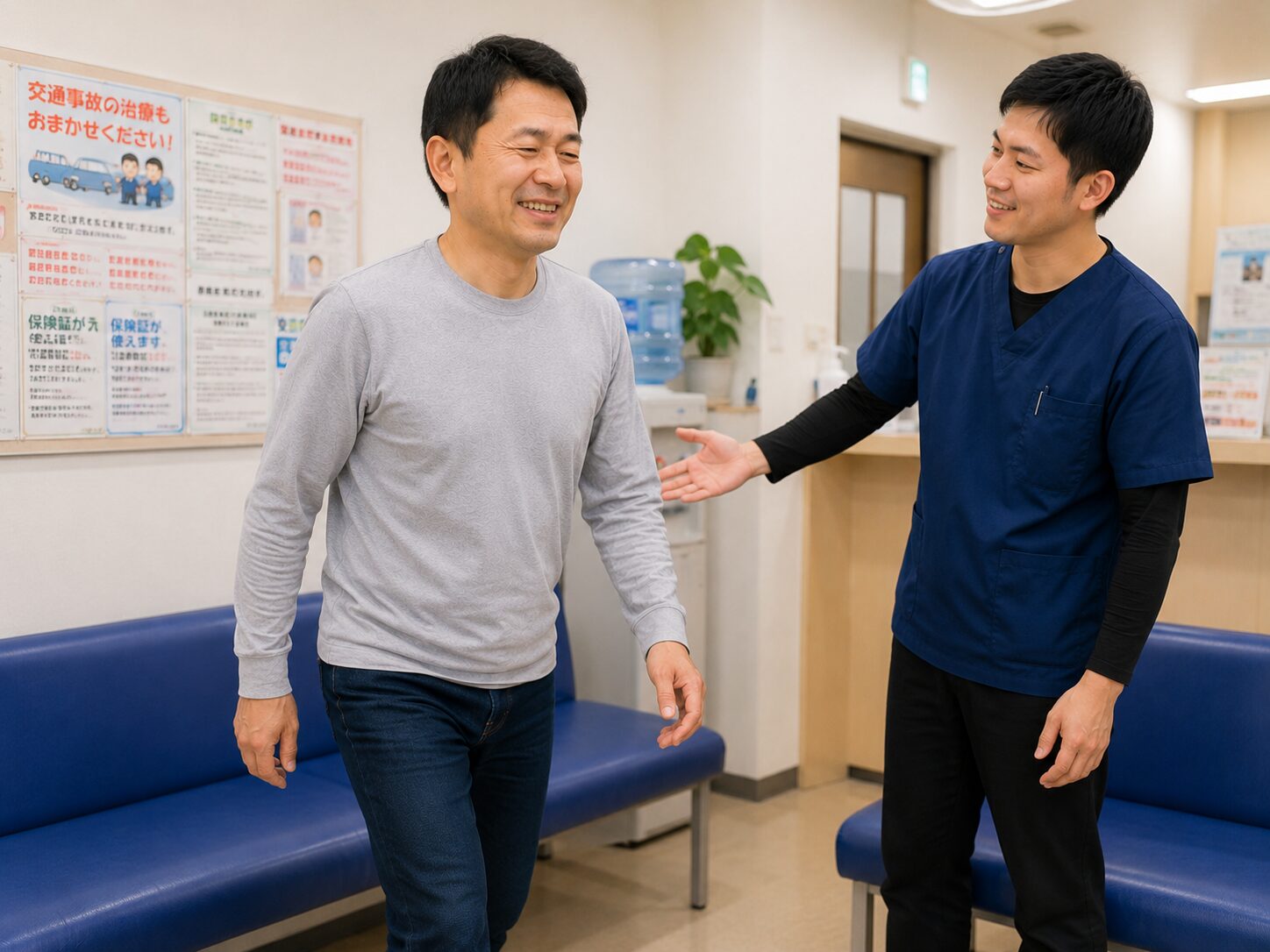 施術後に立ち上がりや歩行がしやすくなった状態
