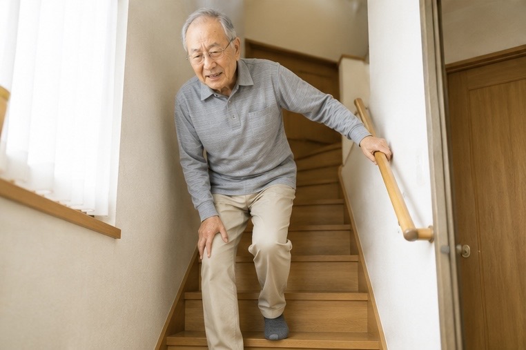 変形性膝関節症で歩行や階段に痛みがあった患者さま