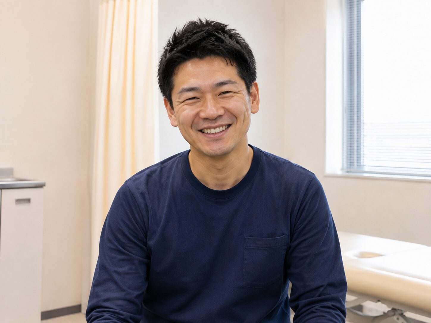 ぎっくり腰の施術を受けた30代男性