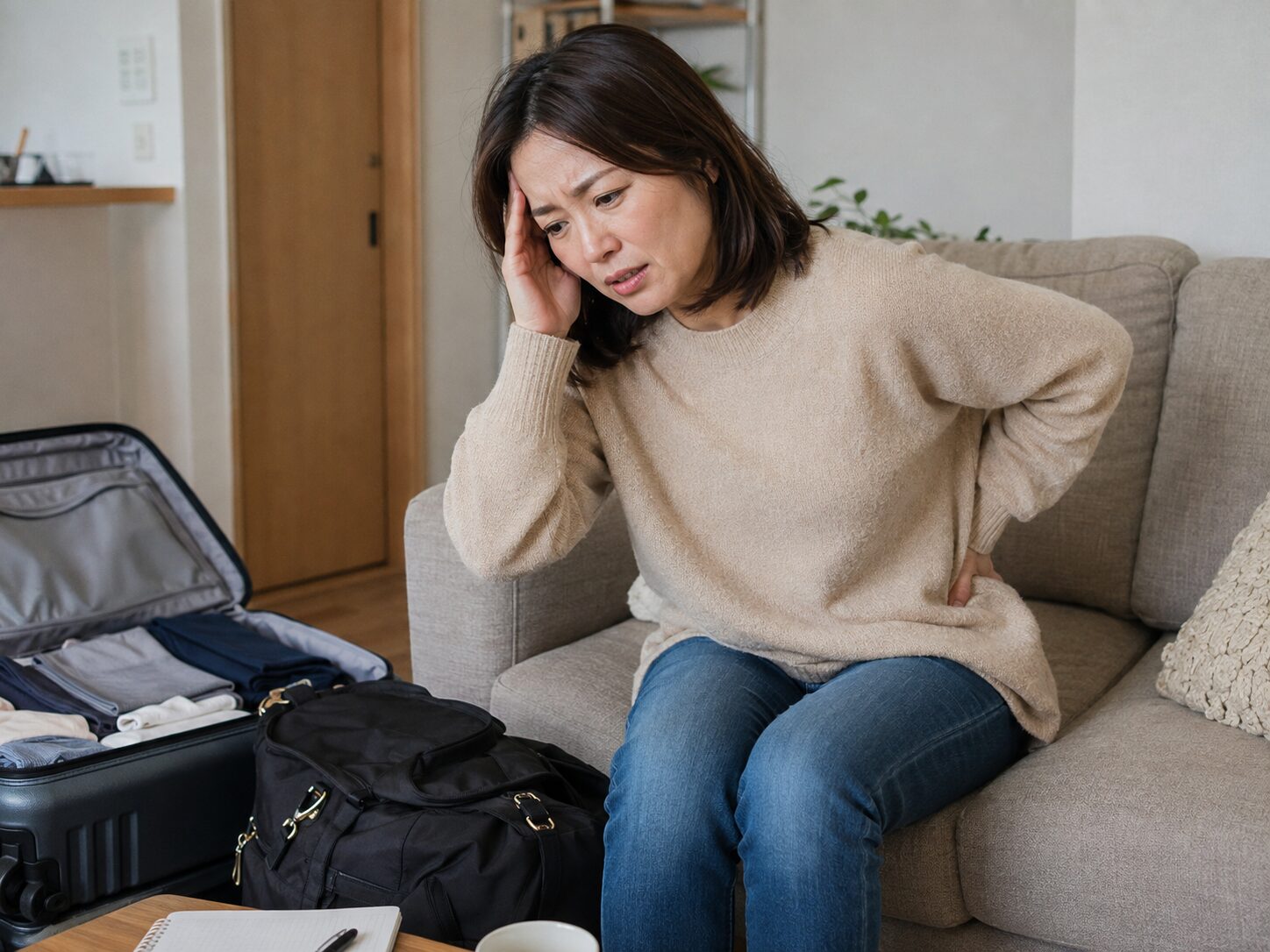 腰の痛みにより歩くことがつらい状態で来院された30代女性