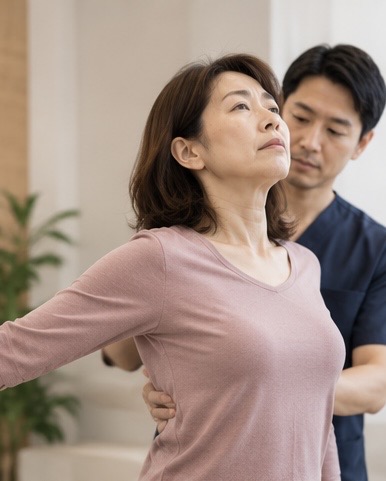 身体を自然に起こしやすくなった状態のイメージ