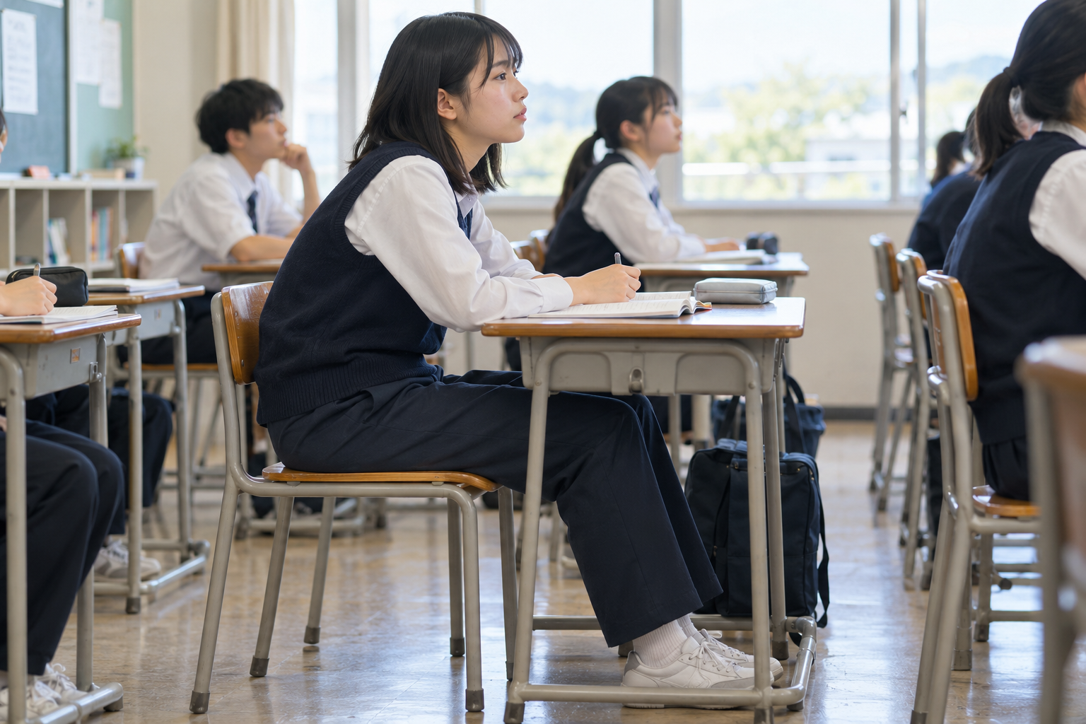 部活動をしている学生のイメージ